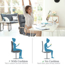 High Back Chair Cushion Set with Adjustable Height (2-Pack)