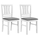Upholstered Dining Chairs Set of 2 with Wood Frame