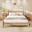 Set of 2 Nightstand with Charging Station End Table with 3 Storage Drawers Bedside Table for Bedroom