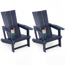 Adirondack Chairs Set of 2 with Cup Holders