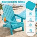 Folding Adirondack Chairs Set of 2 with Adjustable Backrest