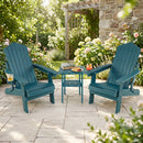 Folding Adirondack Chairs Set of 2 with Adjustable Backrest