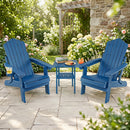 Folding Adirondack Chairs Set of 2 with Adjustable Backrest