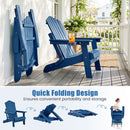 Folding Adirondack Chairs Set of 2 with Adjustable Backrest
