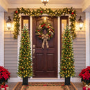 Pre-Lit Potted Christmas Tree with Warm White LED Lights