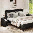 Set of 2 Side End Tables with Charging Station Sofa Couch Tables with Shelf Drawers