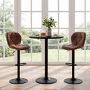 Swivel Bar Stools Set of 2 with Adjustable Height