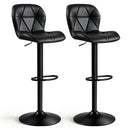 Swivel Bar Stools Set of 2 with Adjustable Height