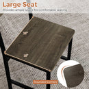 Set of 4 Dining Chairs with Metal Legs and Slanted Back