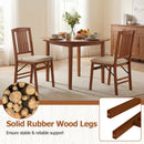 Set of 4 Foldable Upholstered Kitchen Chairs with Padded Seat