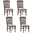 Dining Chairs Set of 4 with Padded Seats and Rubber Wood Frame