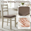 Upholstered Dining Chairs Set of 4 with Wood Frame