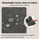 Set of 4 Outdoor Patio Cushion Set with Removable Covers
