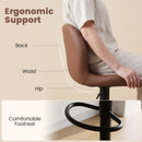 Swivel Bar Stools Set of 4 with Adjustable Height