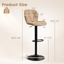 Swivel Bar Stools Set of 4 with Adjustable Height