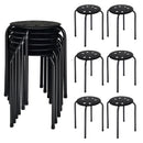 Set of 6 Portable Plastic Stack Stools