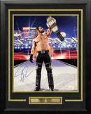 Seth Rollins Money-in-the-Bank Championship Cash-in Autographed Framed WWE Wrestling Photo