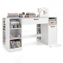 Sewing Table with Power Outlets and Storage Drawers