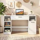 Sewing Table with Power Outlets and Storage Drawers