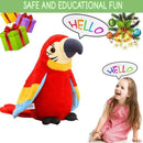 Talking Macaw Parrot Plush Toy – Repeat & Speak Animated Bird
