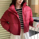 Women Winter Cropped Jacket β Warm Cotton-Padded Puffer Coat