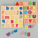 Wooden Alphabet & Number Puzzle | Montessori Learning Toy for Kids