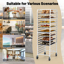 26 x 20 x 70 Inch 20 Sheet Aluminum Pan Rolling Bakery Rack