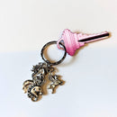 Silver Unicorn Fantasy Charms Lightweight Keychain in Silver