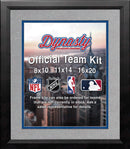NBA Basketball Photo Picture Frame Kit - Dallas Mavericks (Silver Matting, Blue Trim)
