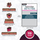 Small Square Game Card Sleeves (70x70mm) 110 Pack, 60 Micron, SKS-8812