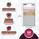 "Space Alert" Compatible Sleeves (60x102mm) 110 Pack, 60 Micron, SKS-8823
