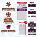 "Flamecraft" Board Game Compatible Card Sleeve Bundle (8803 X 2 + 8839 X 1)