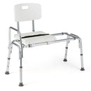 Sliding Transfer Bench with Adjustable Height for Bathtub