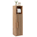 Slim Bathroom Cabinets Freestanding Toilet Paper Holder Stand with Door