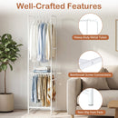 Slim Coat Rack Freestanding Garment Organizer with 8 Hanging Rods