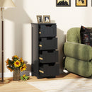 Free-Standing Side Storage Organizer with 4 Drawers
