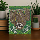 Sloth Nap All Day Sleep All Night Spiral Notebook | 120 Lined Pages | 9" x 7"