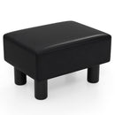 Small PU Leather Rectangular Seat Ottoman Footstool