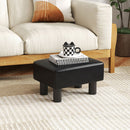 Small PU Leather Rectangular Seat Ottoman Footstool