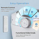 One-Piece Smart 1.16 GPF Elongated Bidet Toilet Seat with Night Light-White