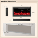 Smart WiFi Electric Fireplace Wall Mounted & Recessed 750W/1500W Heater