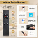 Smart WiFi Electric Fireplace Wall Mounted & Recessed 750W/1500W Heater