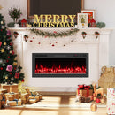 Smart WiFi Electric Fireplace Wall Mounted & Recessed 750W/1500W Heater