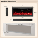 Smart WiFi Electric Fireplace Wall Mounted & Recessed 750W/1500W Heater