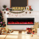 Smart WiFi Electric Fireplace Wall Mounted & Recessed 750W/1500W Heater