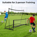 2-in-1 Portable Soccer Rebounder Net with Carrying Bag