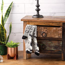 Sorry I'm Late I Saw A Cat Woven Socks | Black & White Cats Designs Novelty Socks