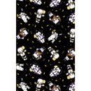 Sourpuss Kewpie Monsters Shower Curtain | Frankenstein Dracula Werewolf Polyester Bathroom Decor