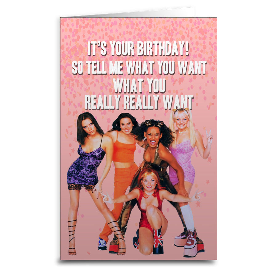 Spice Girls Birthday Greeting Card