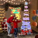 7 Feet Outdoor Spiral Christmas Tree for Party Xmas New Year Decoration
